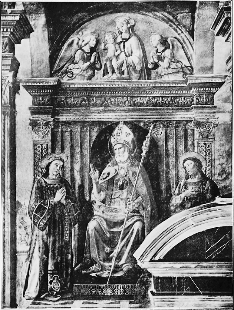 An illustration from Lives and legends of the great hermits and fathers of the church, with other contemporary saints, 1902, leaf 324