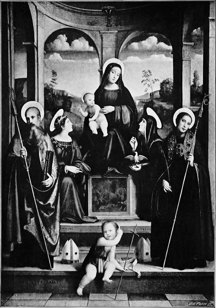 An illustration from Lives and legends of the great hermits and fathers of the church, with other contemporary saints, 1902, leaf 370