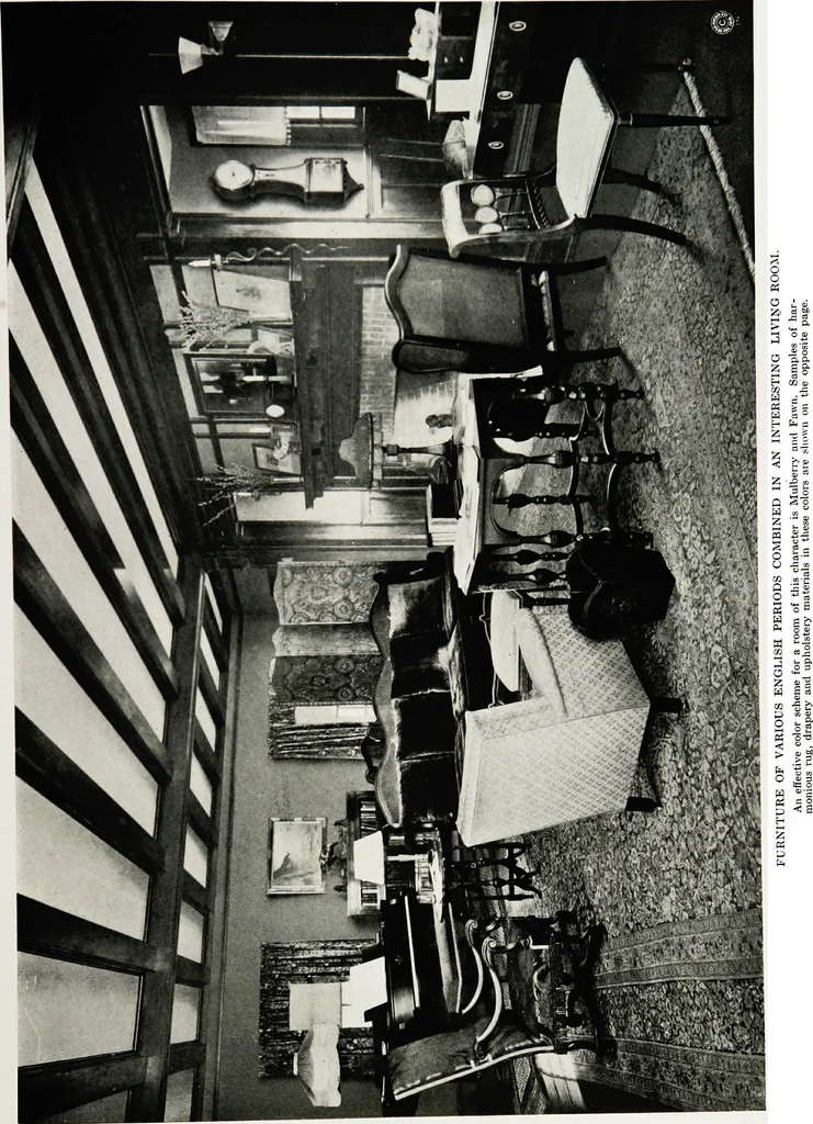 An illustration from Color schemes for the home and model interiors, 1922, leaf 34
