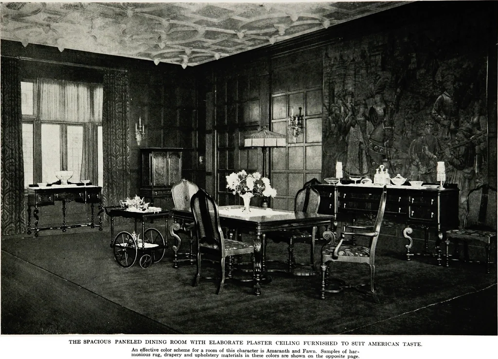 An illustration from Color schemes for the home and model interiors, 1922, leaf 46
