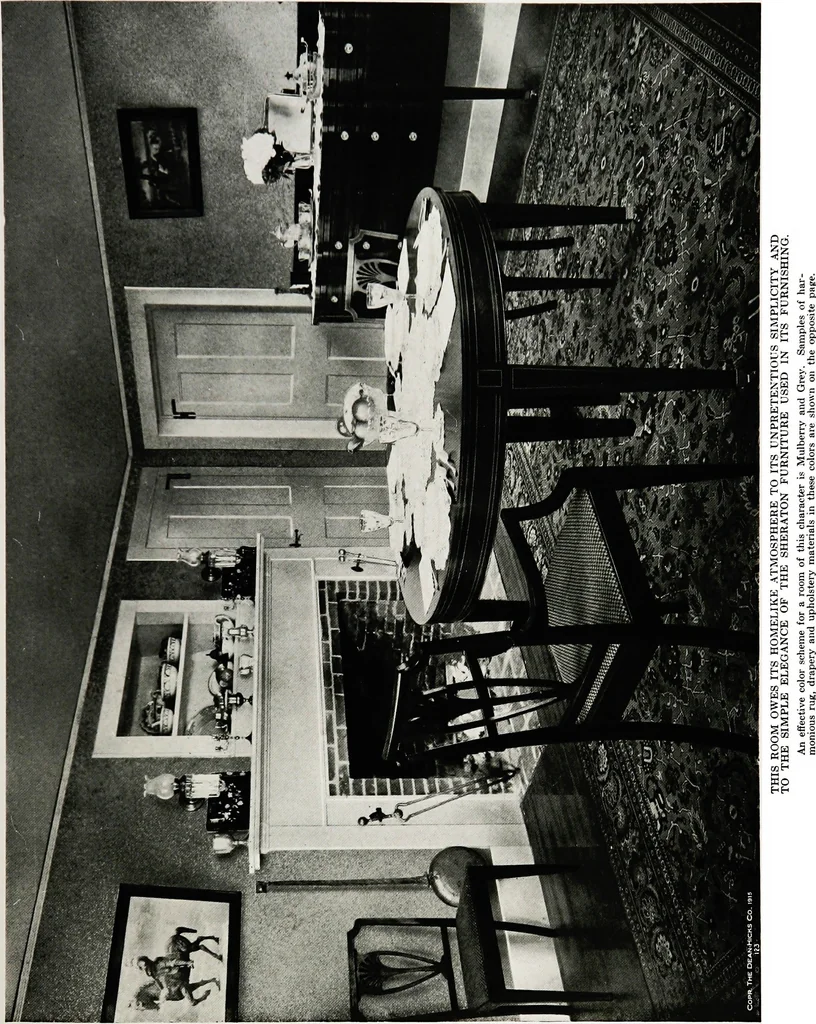 An illustration from Color schemes for the home and model interiors, 1922, leaf 58