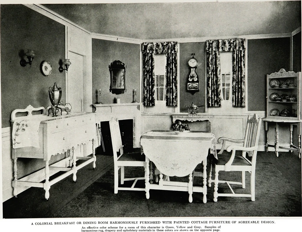 An illustration from Color schemes for the home and model interiors, 1922, leaf 66