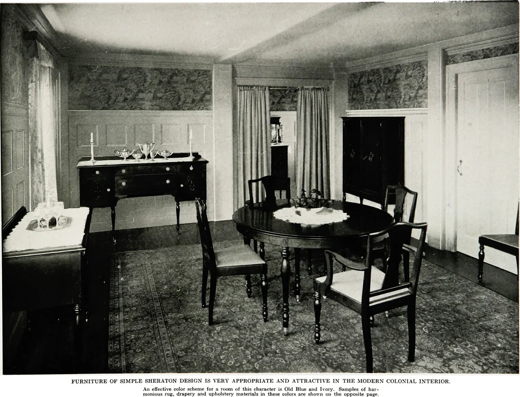 An illustration from Color schemes for the home and model interiors, 1922, leaf 70