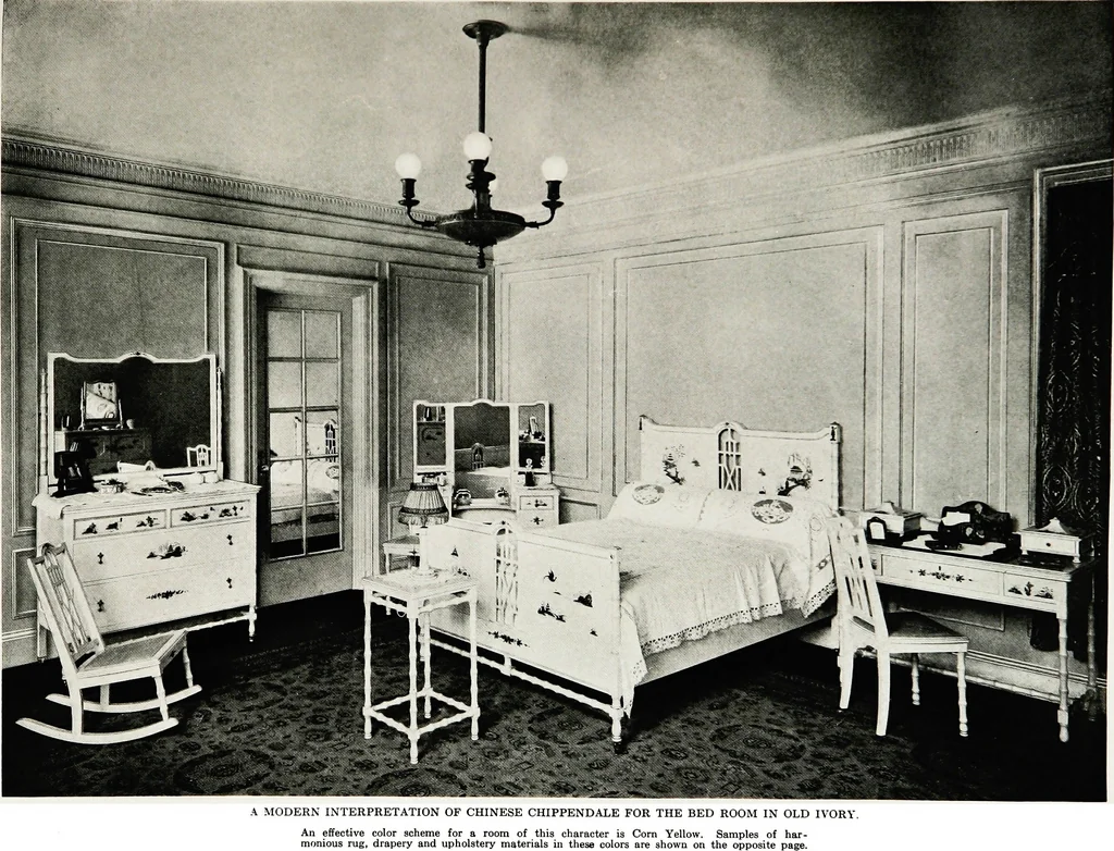 An illustration from Color schemes for the home and model interiors, 1922, leaf 78
