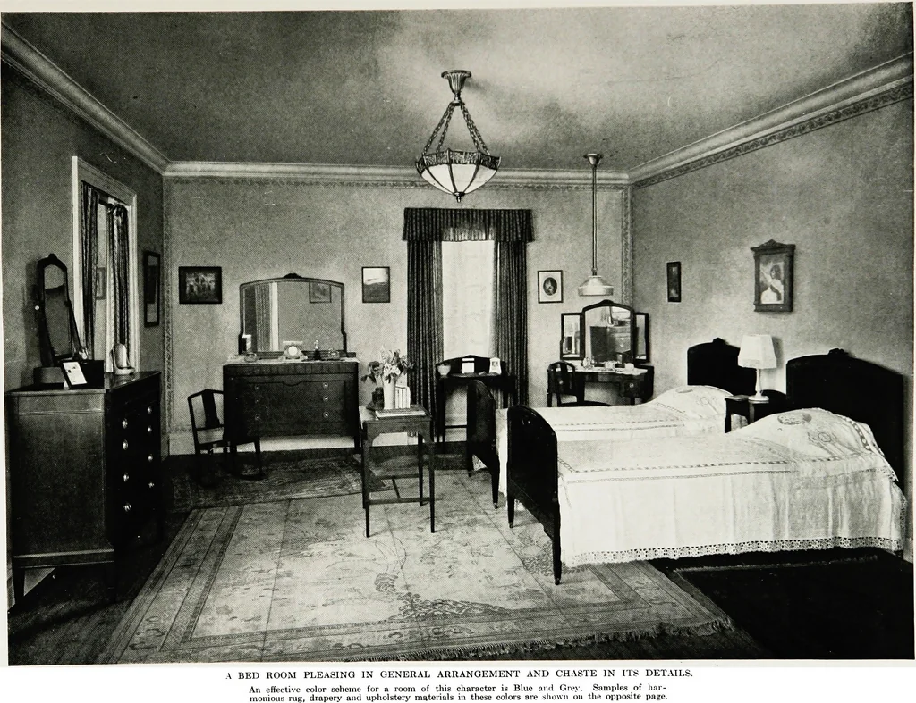 An illustration from Color schemes for the home and model interiors, 1922, leaf 82