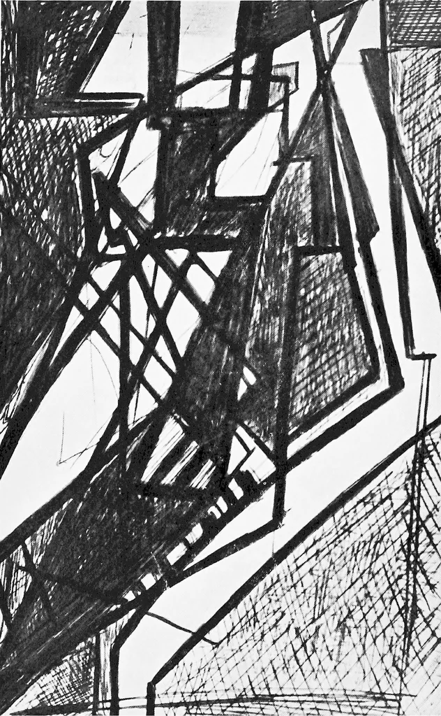 An illustration from The new art; a study of the principles of non-representational art and their application in the work of Lawrence Atkinson, 1922, leaf 109