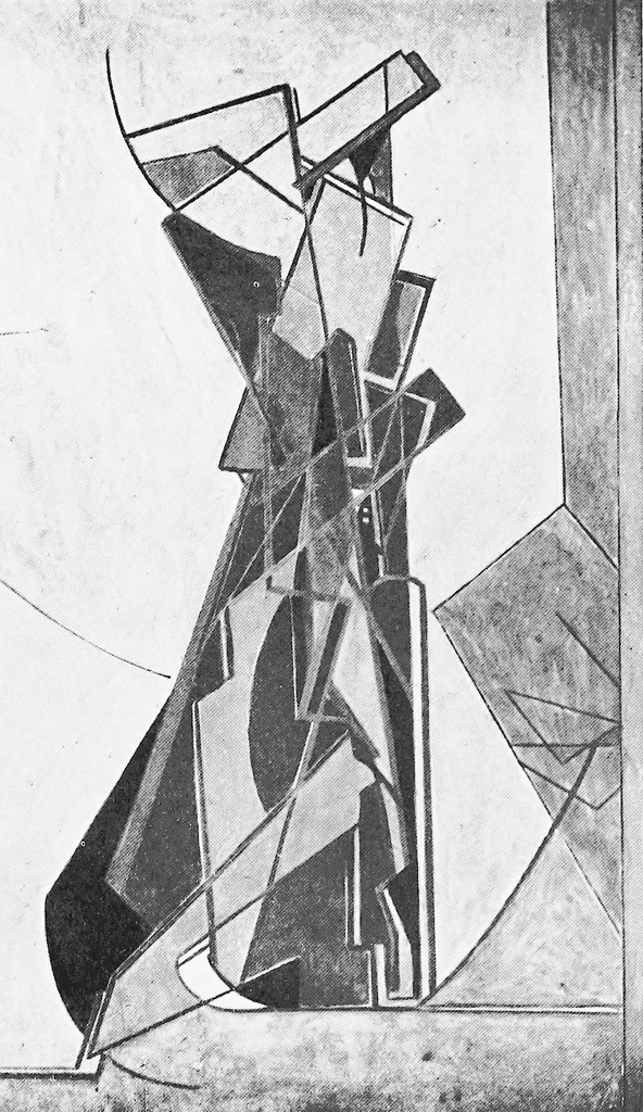 An illustration from The new art; a study of the principles of non-representational art and their application in the work of Lawrence Atkinson, 1922, leaf 26