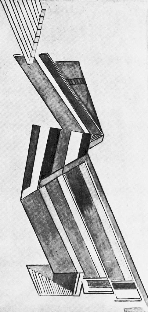 An illustration from The new art; a study of the principles of non-representational art and their application in the work of Lawrence Atkinson, 1922, leaf 66