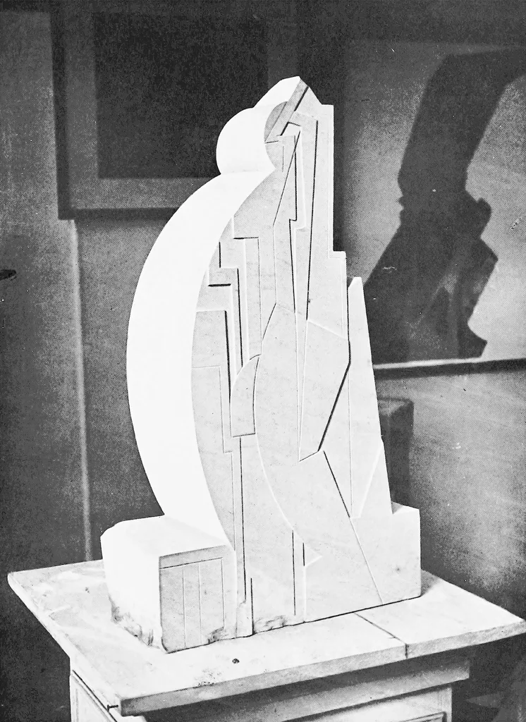 An illustration from The new art; a study of the principles of non-representational art and their application in the work of Lawrence Atkinson, 1922, leaf 86