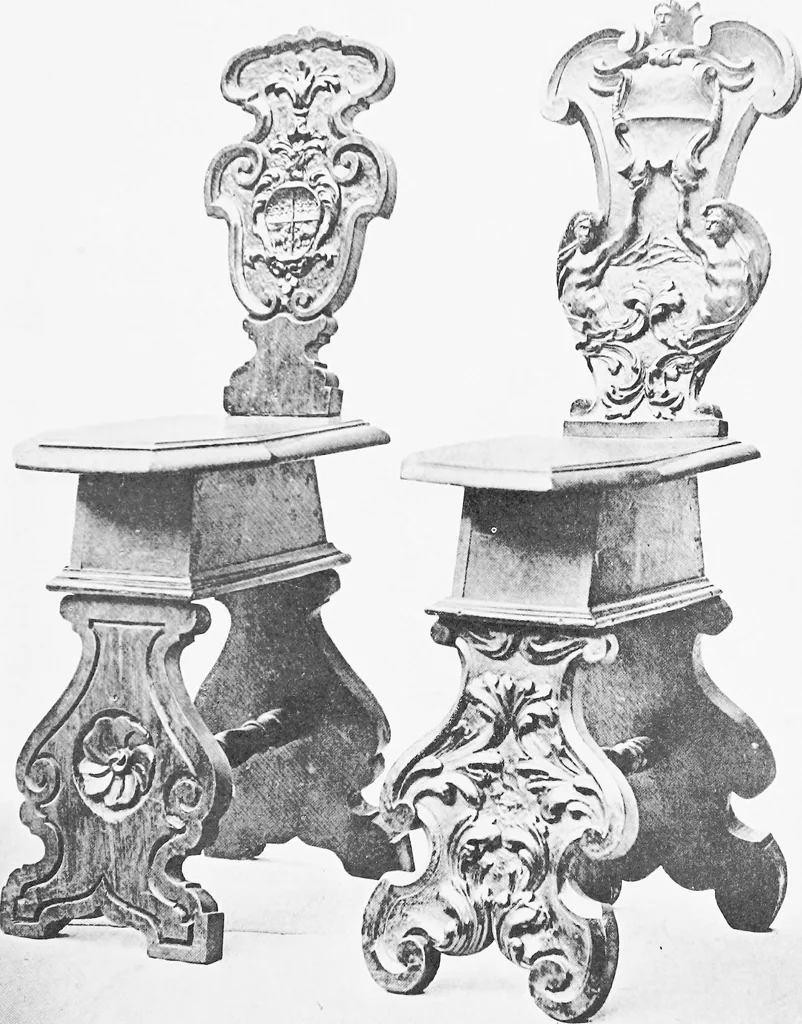 An illustration from Interiors, fireplaces, & fvrnitvre of the Italian renaissance, 1916, leaf 102