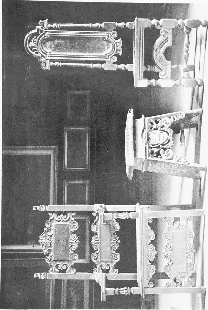 An illustration from Interiors, fireplaces, & fvrnitvre of the Italian renaissance, 1916, leaf 112