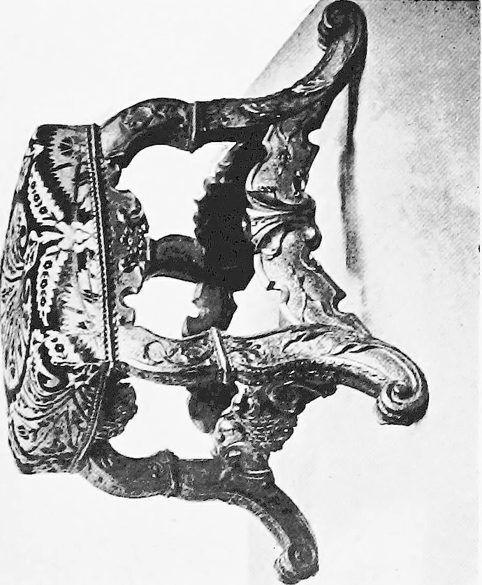 An illustration from Interiors, fireplaces, & fvrnitvre of the Italian renaissance, 1916, leaf 130