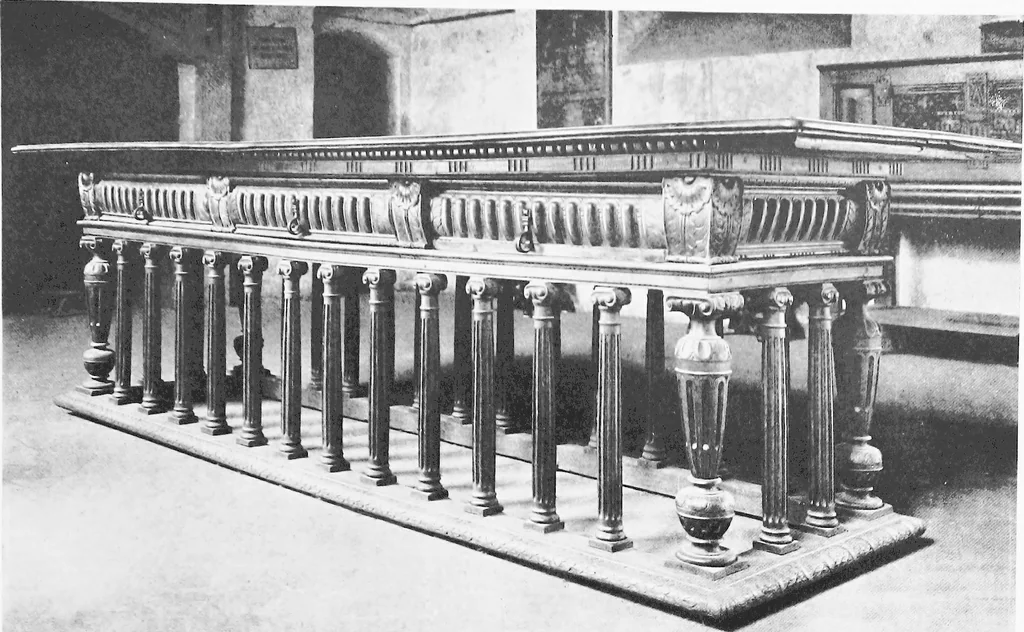 An illustration from Interiors, fireplaces, & fvrnitvre of the Italian renaissance, 1916, leaf 132