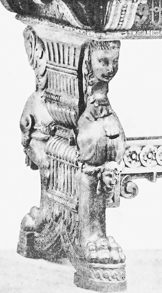An illustration from Interiors, fireplaces, & fvrnitvre of the Italian renaissance, 1916, leaf 138