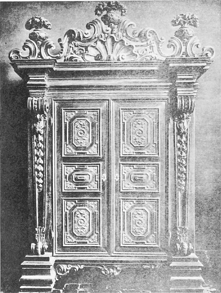 An illustration from Interiors, fireplaces, & fvrnitvre of the Italian renaissance, 1916, leaf 146