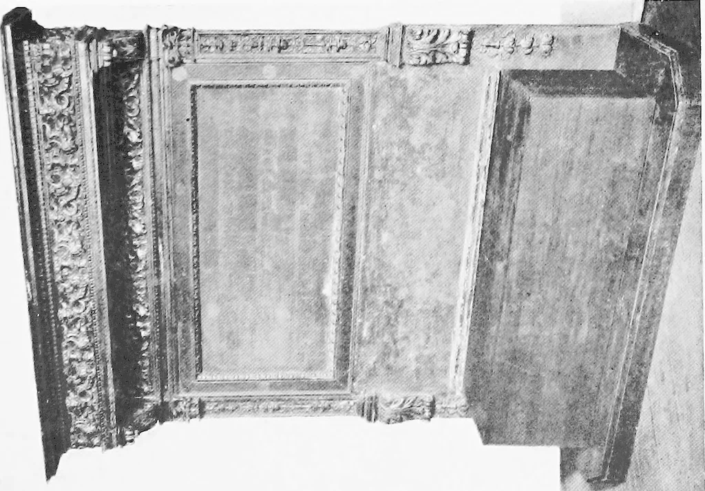 An illustration from Interiors, fireplaces, & fvrnitvre of the Italian renaissance, 1916, leaf 148