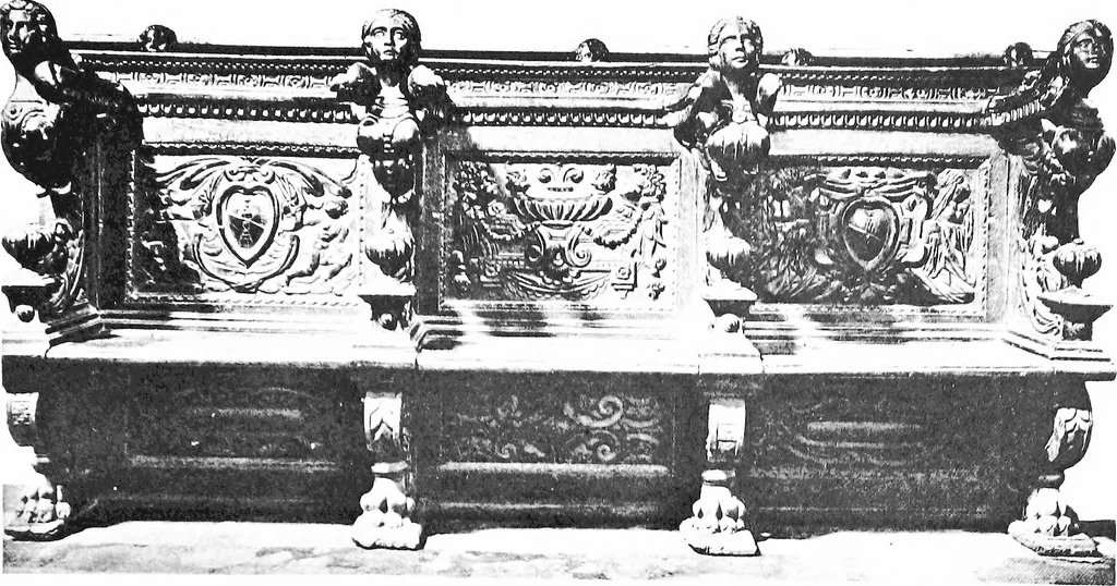 An illustration from Interiors, fireplaces, & fvrnitvre of the Italian renaissance, 1916, leaf 160