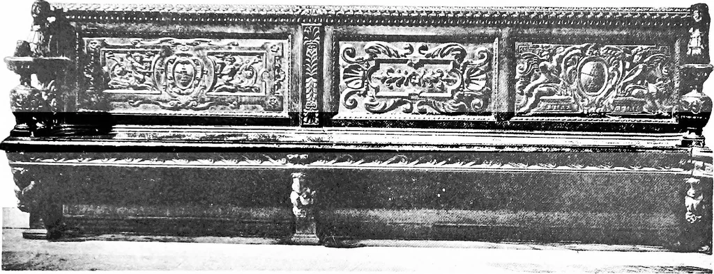 An illustration from Interiors, fireplaces, & fvrnitvre of the Italian renaissance, 1916, leaf 160