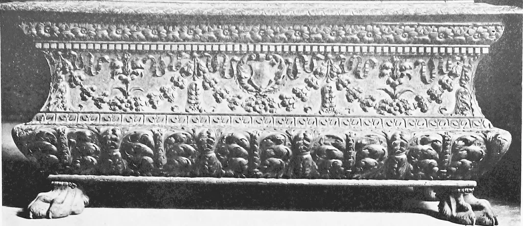 An illustration from Interiors, fireplaces, & fvrnitvre of the Italian renaissance, 1916, leaf 162