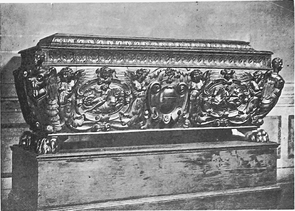 An illustration from Interiors, fireplaces, & fvrnitvre of the Italian renaissance, 1916, leaf 166