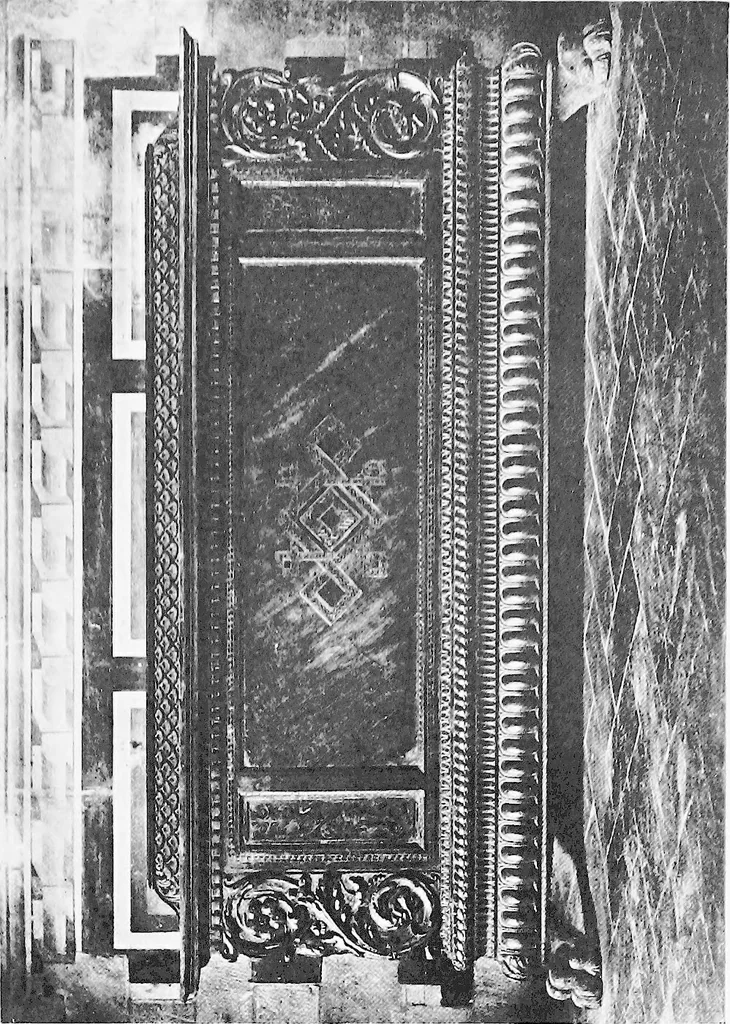An illustration from Interiors, fireplaces, & fvrnitvre of the Italian renaissance, 1916, leaf 166