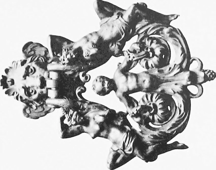 An illustration from Interiors, fireplaces, & fvrnitvre of the Italian renaissance, 1916, leaf 174