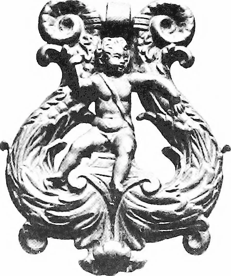 An illustration from Interiors, fireplaces, & fvrnitvre of the Italian renaissance, 1916, leaf 178