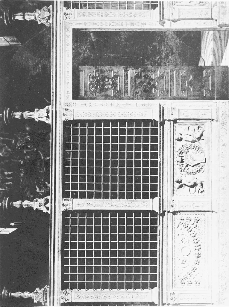 An illustration from Interiors, fireplaces, & fvrnitvre of the Italian renaissance, 1916, leaf 190