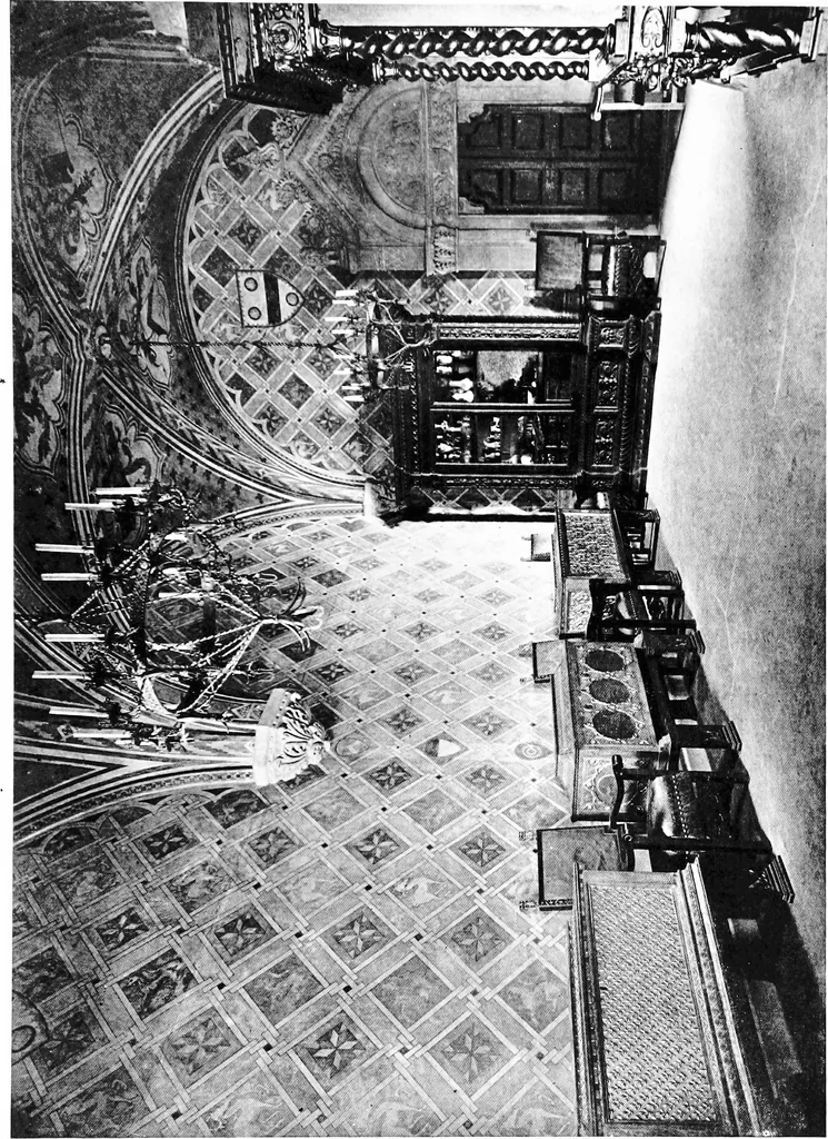 An illustration from Interiors, fireplaces, & fvrnitvre of the Italian renaissance, 1916, leaf 34