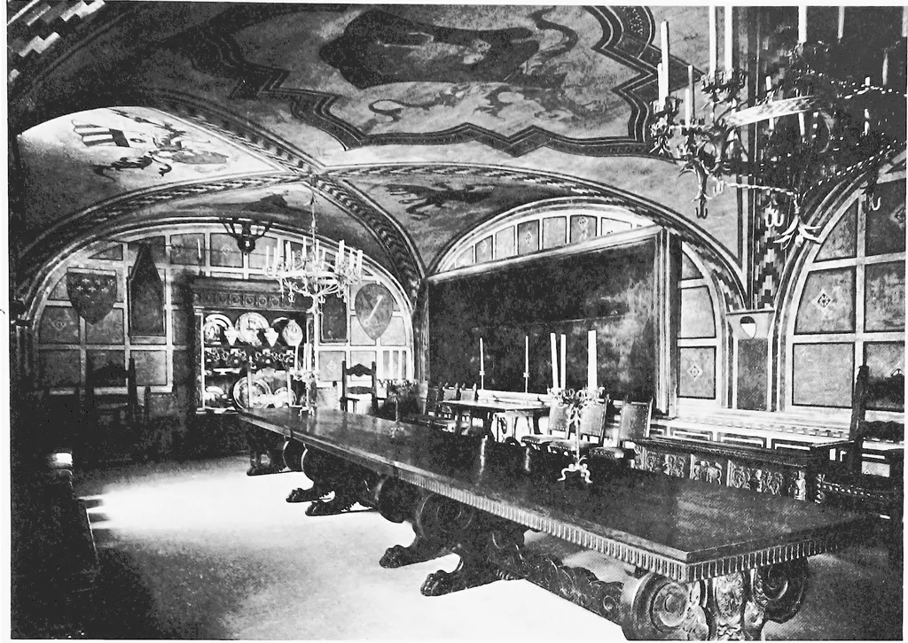 An illustration from Interiors, fireplaces, & fvrnitvre of the Italian renaissance, 1916, leaf 38