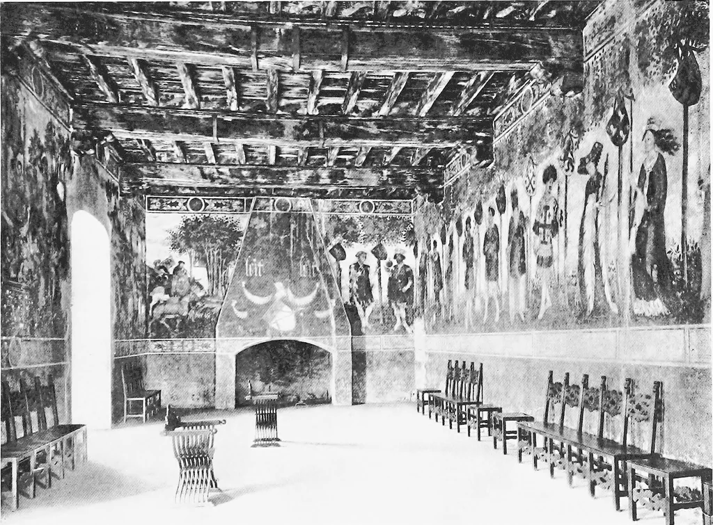 An illustration from Interiors, fireplaces, & fvrnitvre of the Italian renaissance, 1916, leaf 50