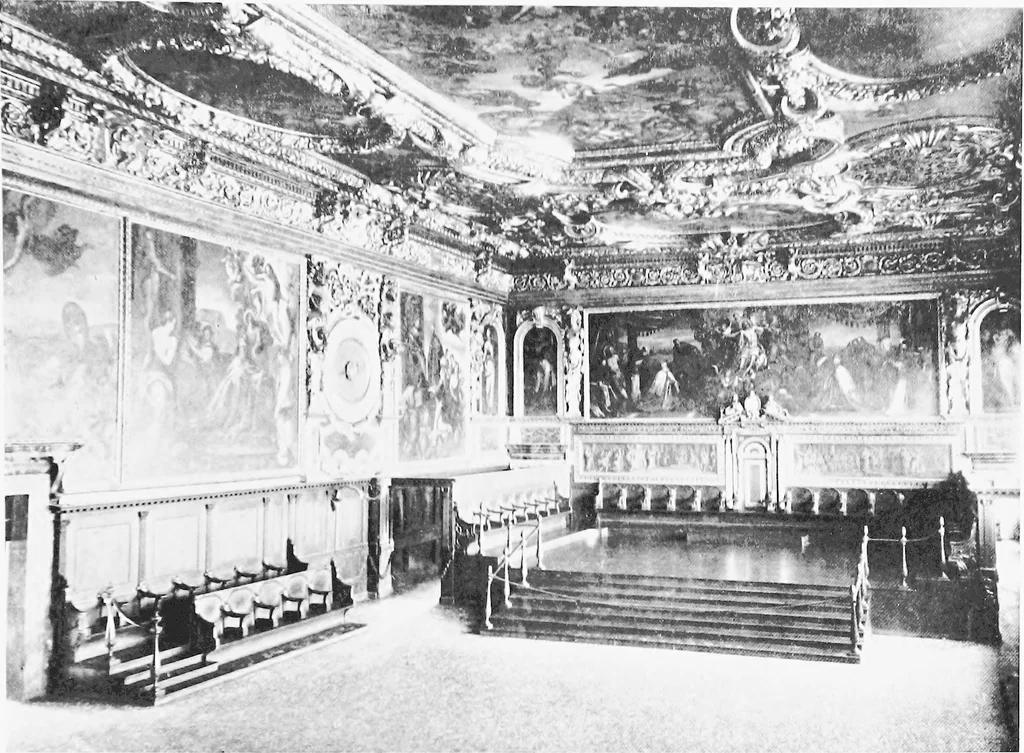 An illustration from Interiors, fireplaces, & fvrnitvre of the Italian renaissance, 1916, leaf 58