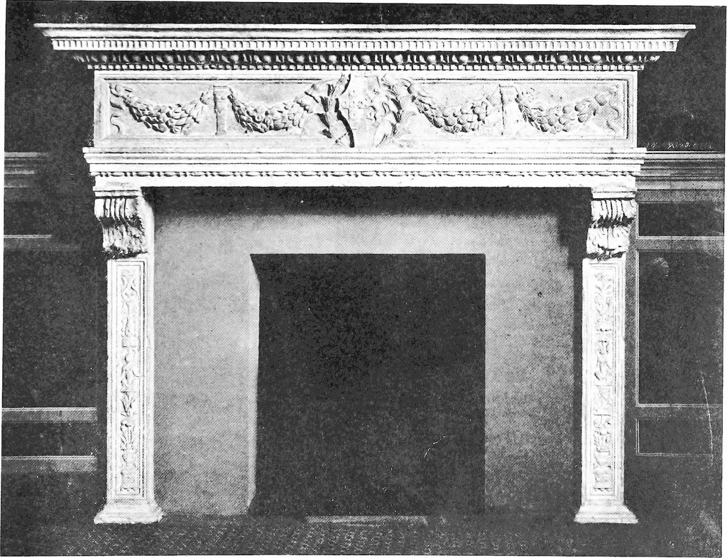 An illustration from Interiors, fireplaces, & fvrnitvre of the Italian renaissance, 1916, leaf 78