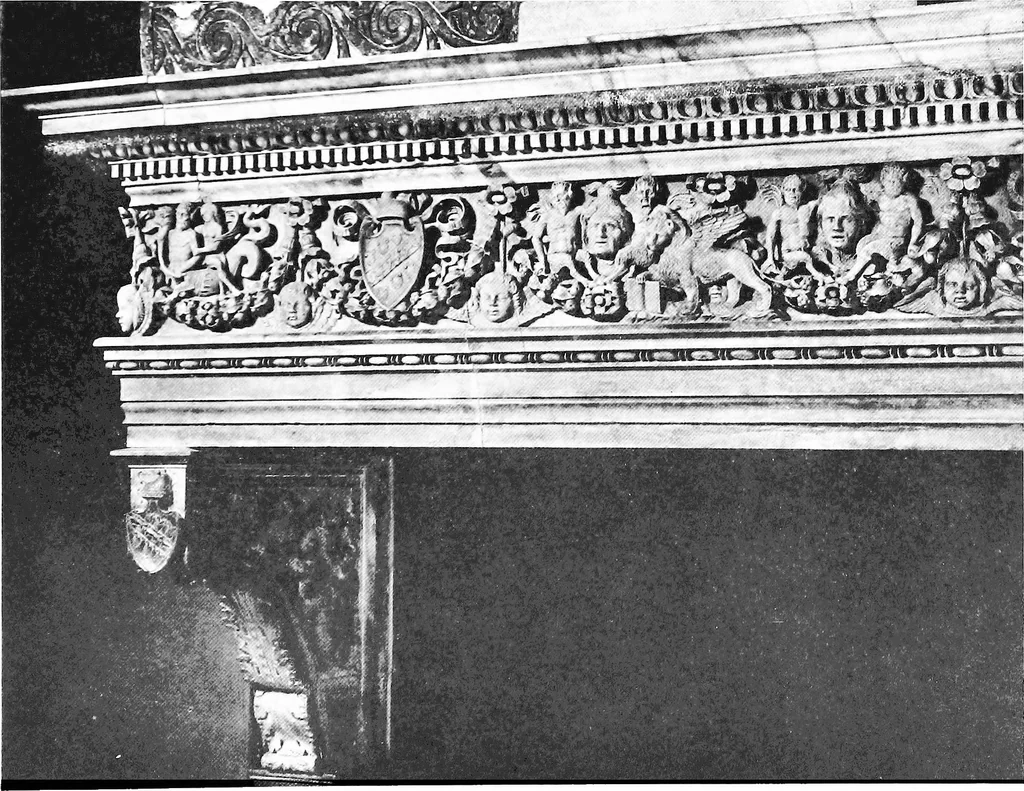 An illustration from Interiors, fireplaces, & fvrnitvre of the Italian renaissance, 1916, leaf 82