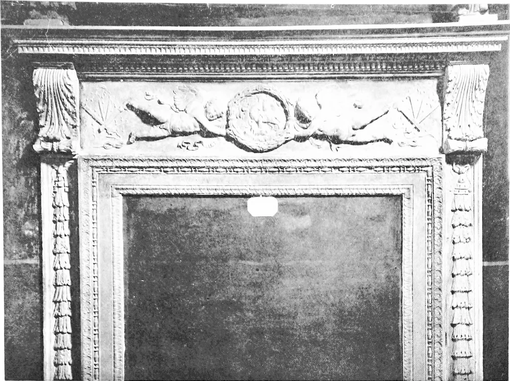 An illustration from Interiors, fireplaces, & fvrnitvre of the Italian renaissance, 1916, leaf 86