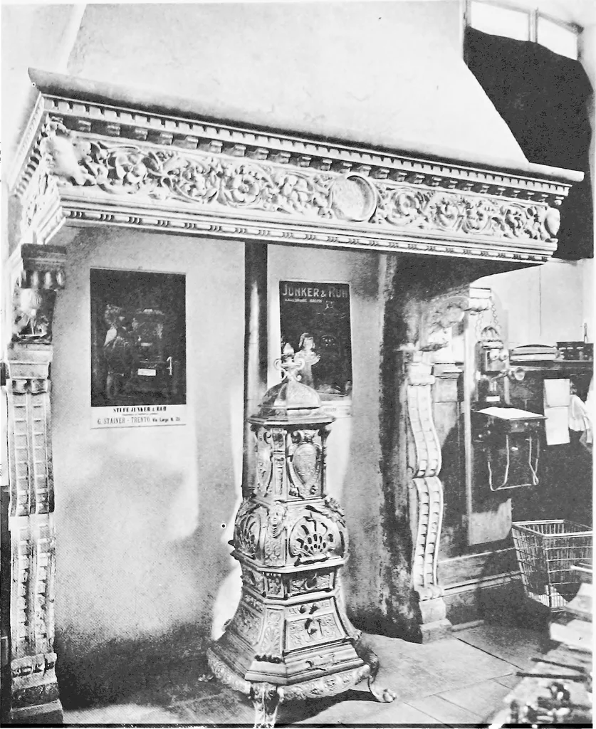 An illustration from Interiors, fireplaces, & fvrnitvre of the Italian renaissance, 1916, leaf 92