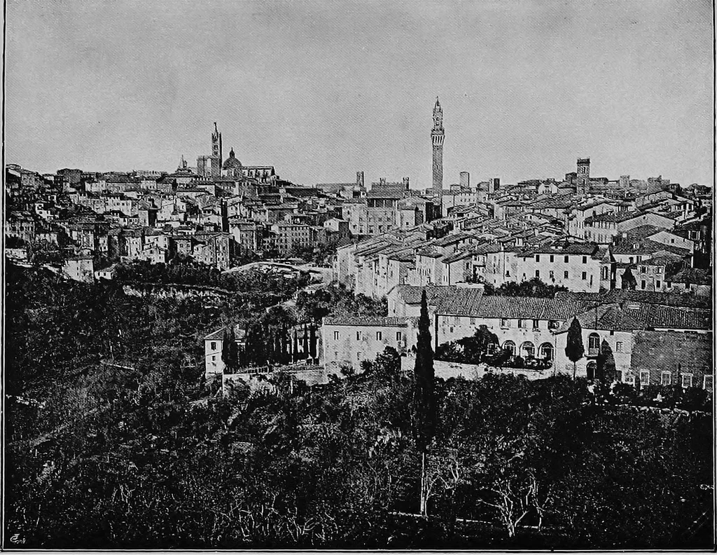 An illustration from Siena and her artists, 1907, leaf 18