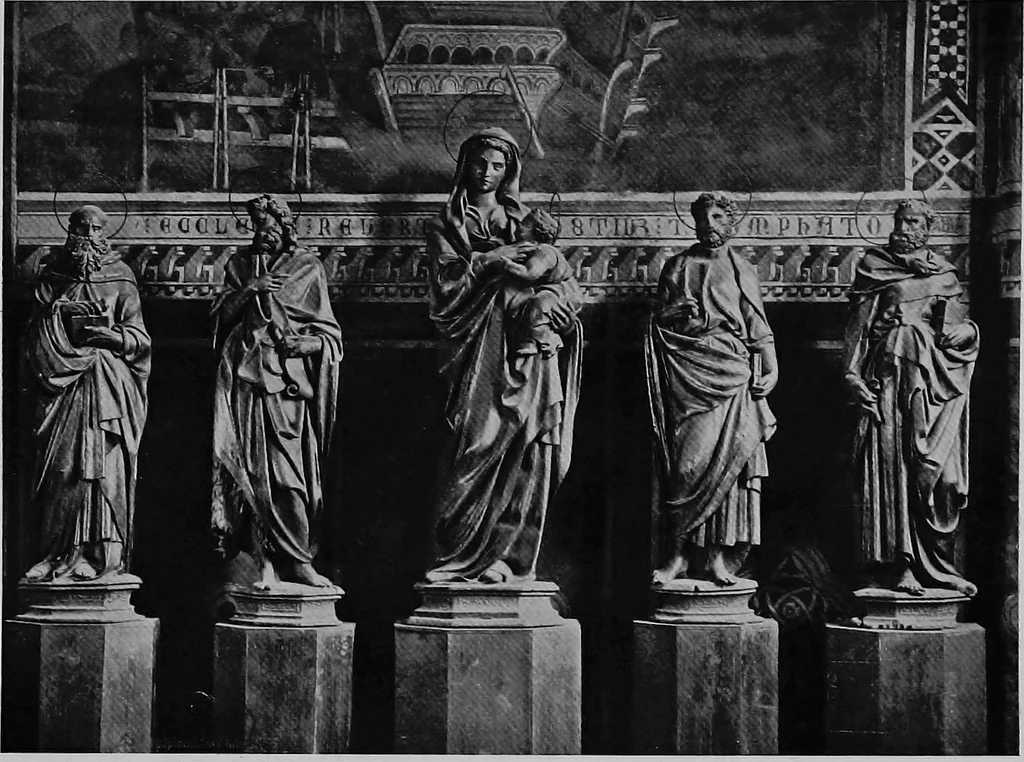 An illustration from Siena and her artists, 1907, leaf 72