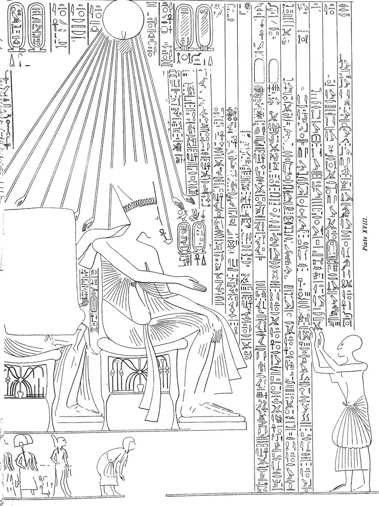 An illustration from The rock tombs of El Amarna .., 1903, leaf 100