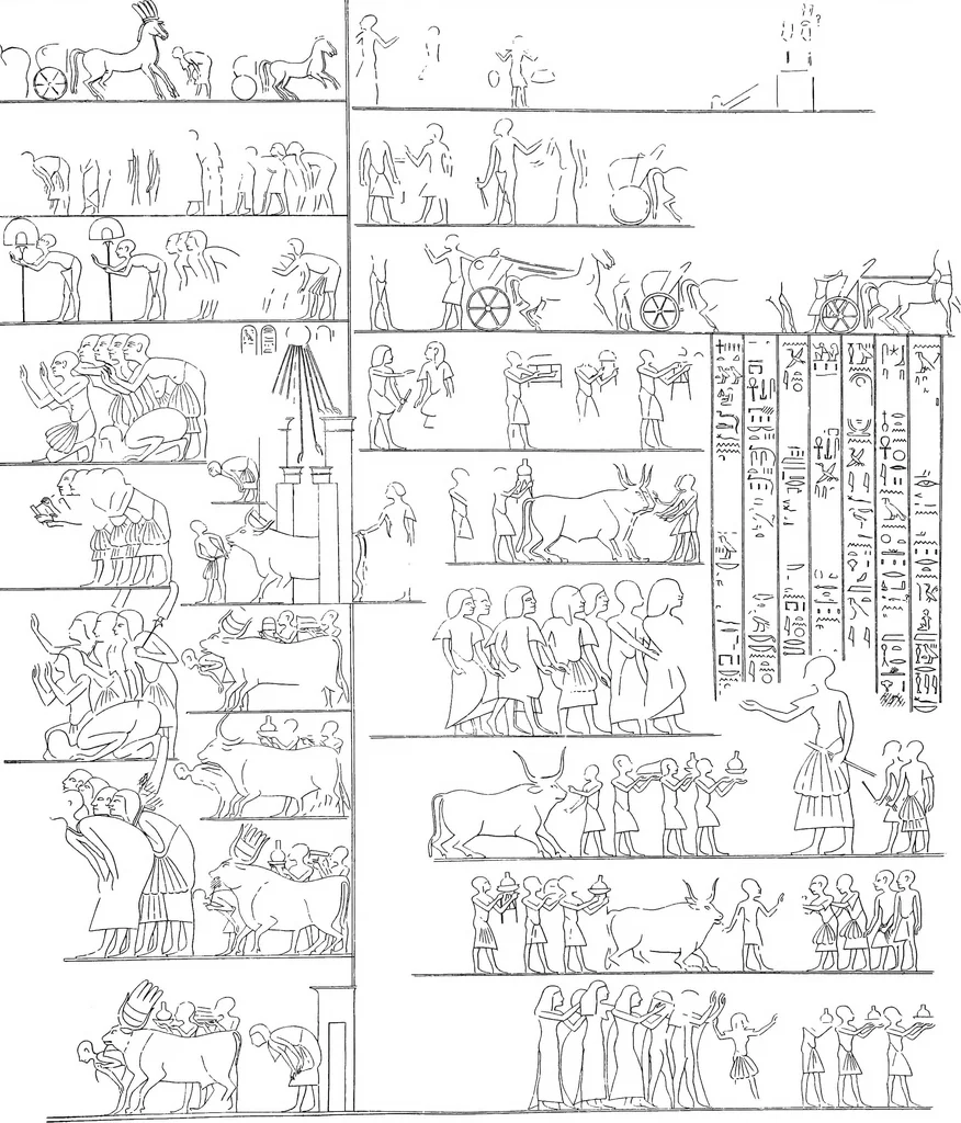 An illustration from The rock tombs of El Amarna .., 1903, leaf 102
