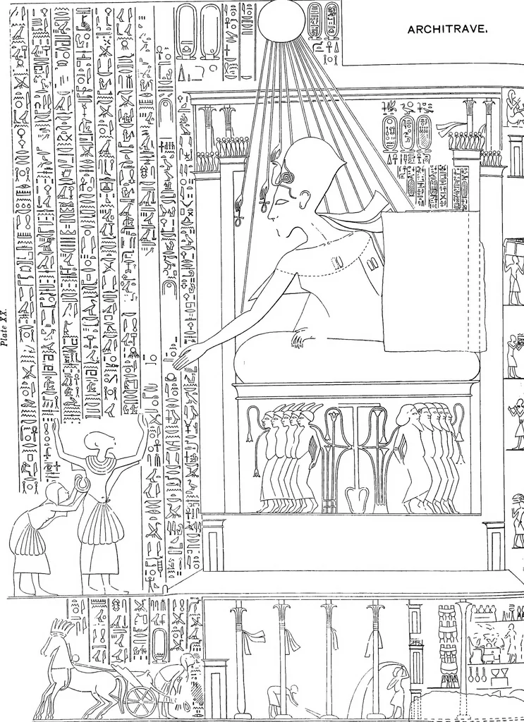 An illustration from The rock tombs of El Amarna .., 1903, leaf 105