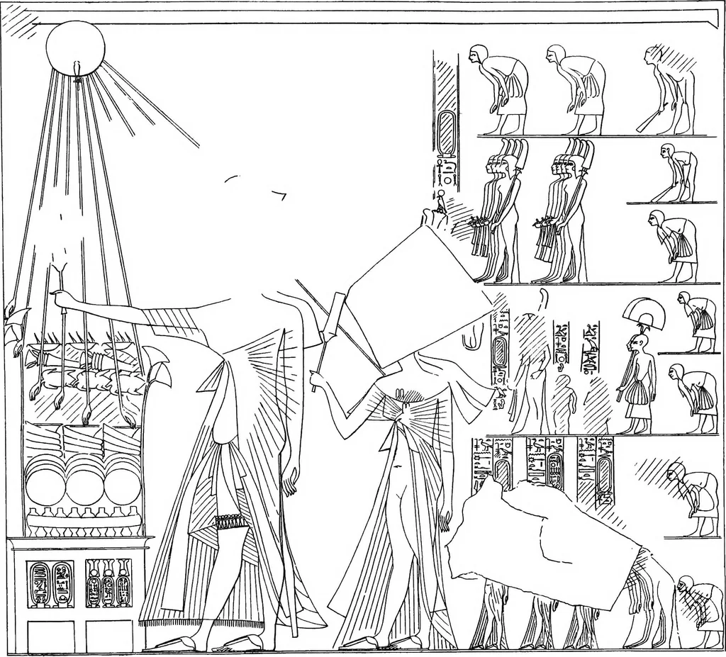 An illustration from The rock tombs of El Amarna .., 1903, leaf 124