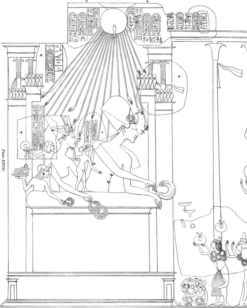 An illustration from The rock tombs of El Amarna .., 1903, leaf 133