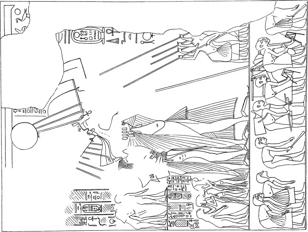 An illustration from The rock tombs of El Amarna .., 1903, leaf 64