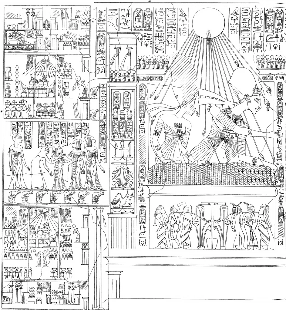 An illustration from The rock tombs of El Amarna .., 1903, leaf 67
