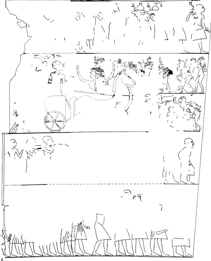 An illustration from The rock tombs of El Amarna .., 1903, leaf 70