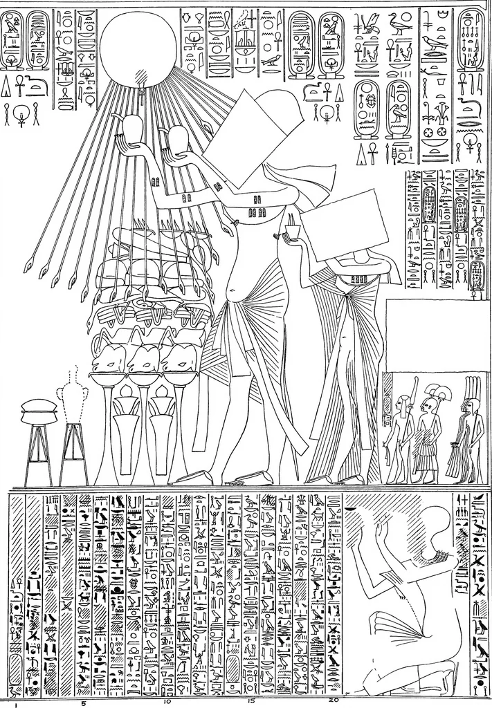 An illustration from The rock tombs of El Amarna .., 1903, leaf 96