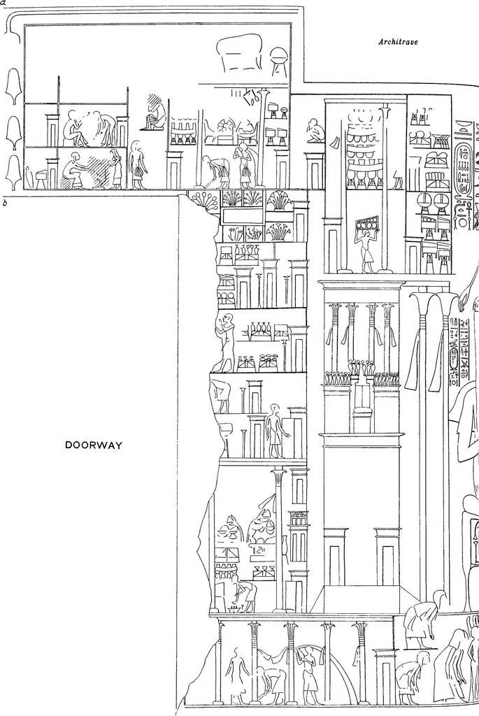 An illustration from The rock tombs of El Amarna .., 1903, leaf 99