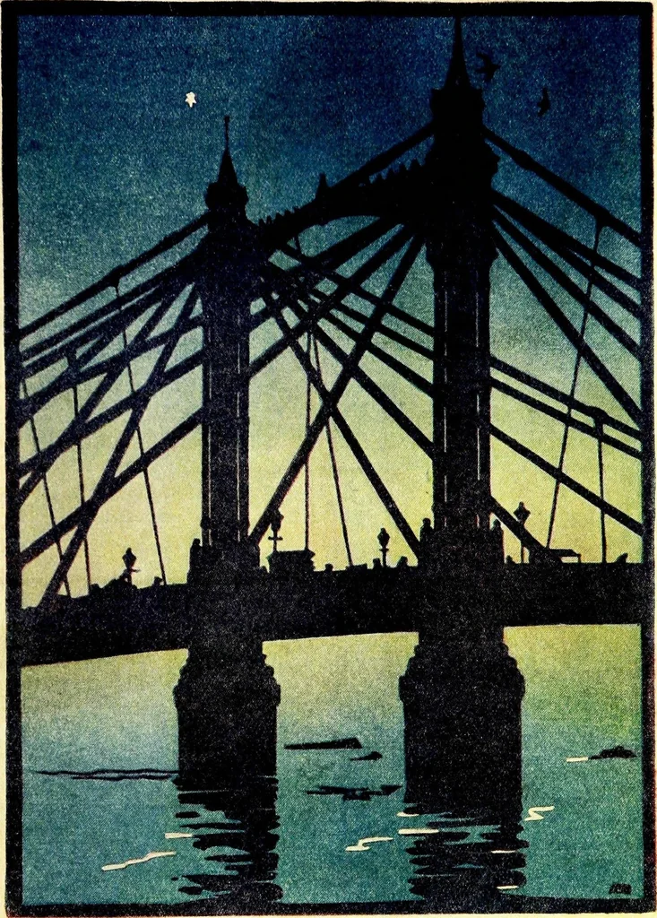 An illustration from Modern woodcuts and lithographs by British and French artists, 1919, leaf 48