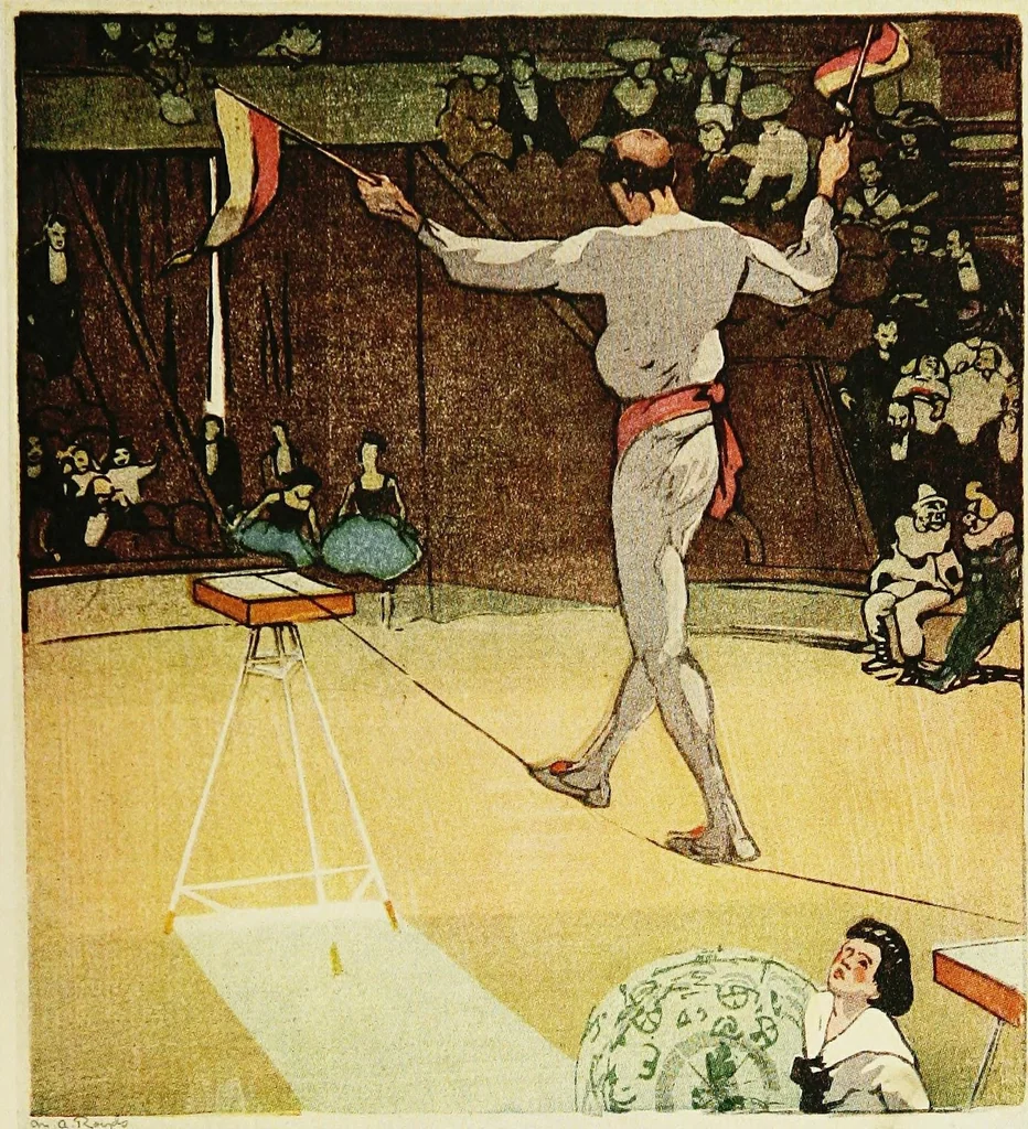 An illustration from Modern woodcuts and lithographs by British and French artists, 1919, leaf 56